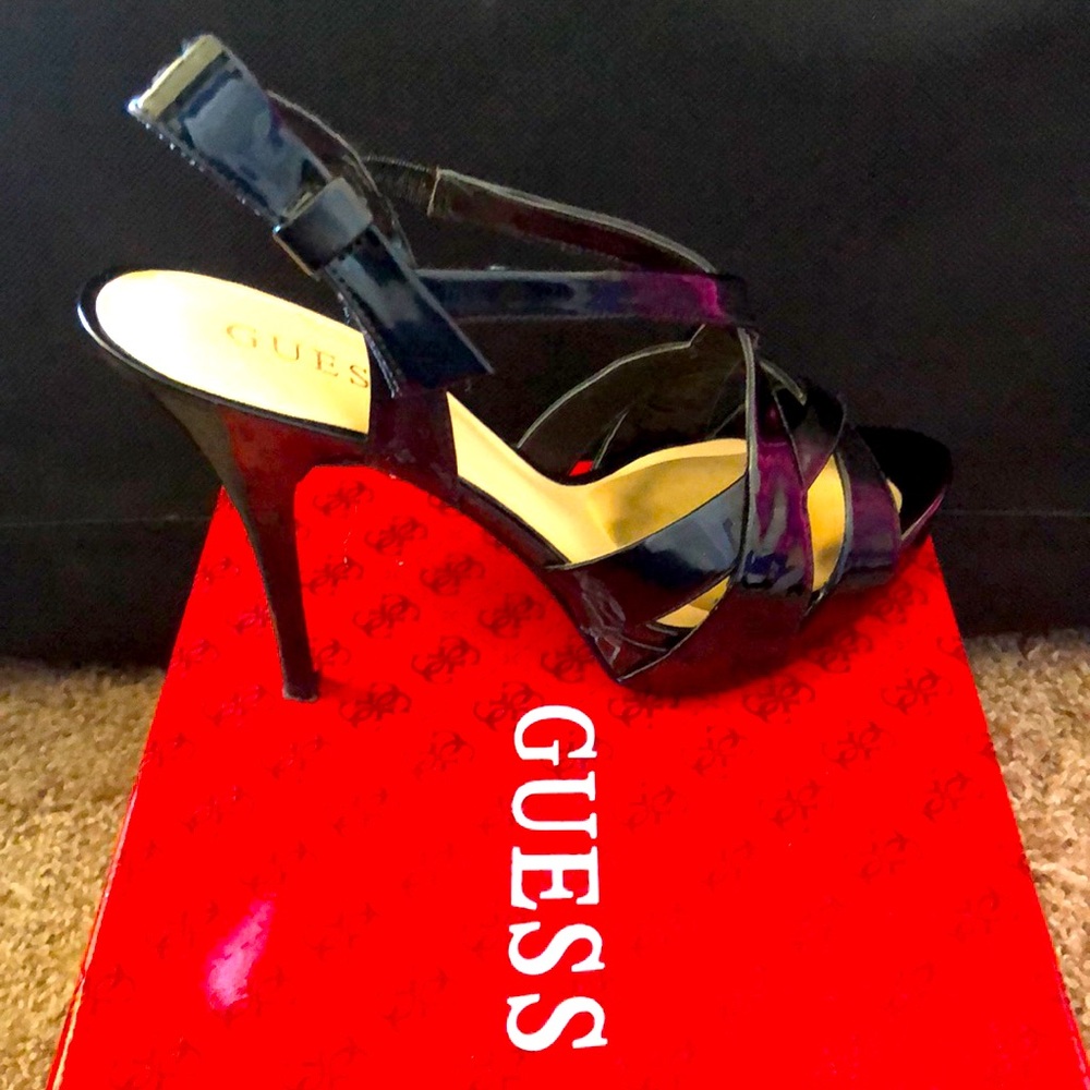 Guess Gwanamaris 8M black heels